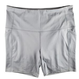 DSG Women's XL Momentum Ultra‎ High Rise Bike Short 7" Gray (Wet Cement) New